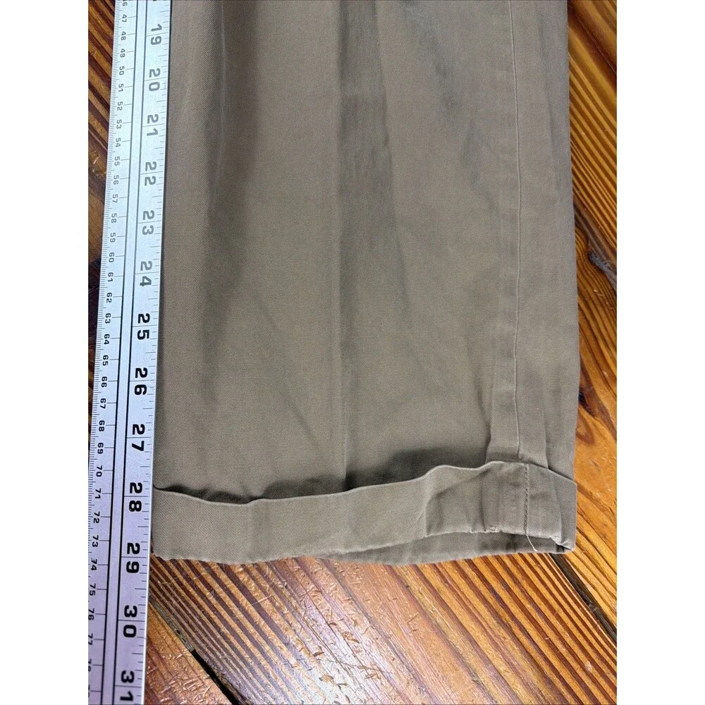 Vintage CC Filson Dress Pants Men 38x29 Beige Flat Front Business Casual